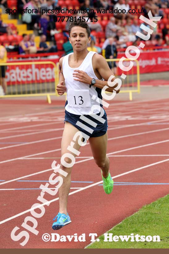 Boys 3000 metres, Northern Inter-County Schools, Gateshead International Stadum. Photo: David T. Hewitson/Sports for All Pics